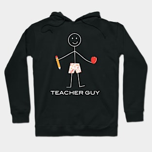 Funny Mens Teacher Guy Hoodie